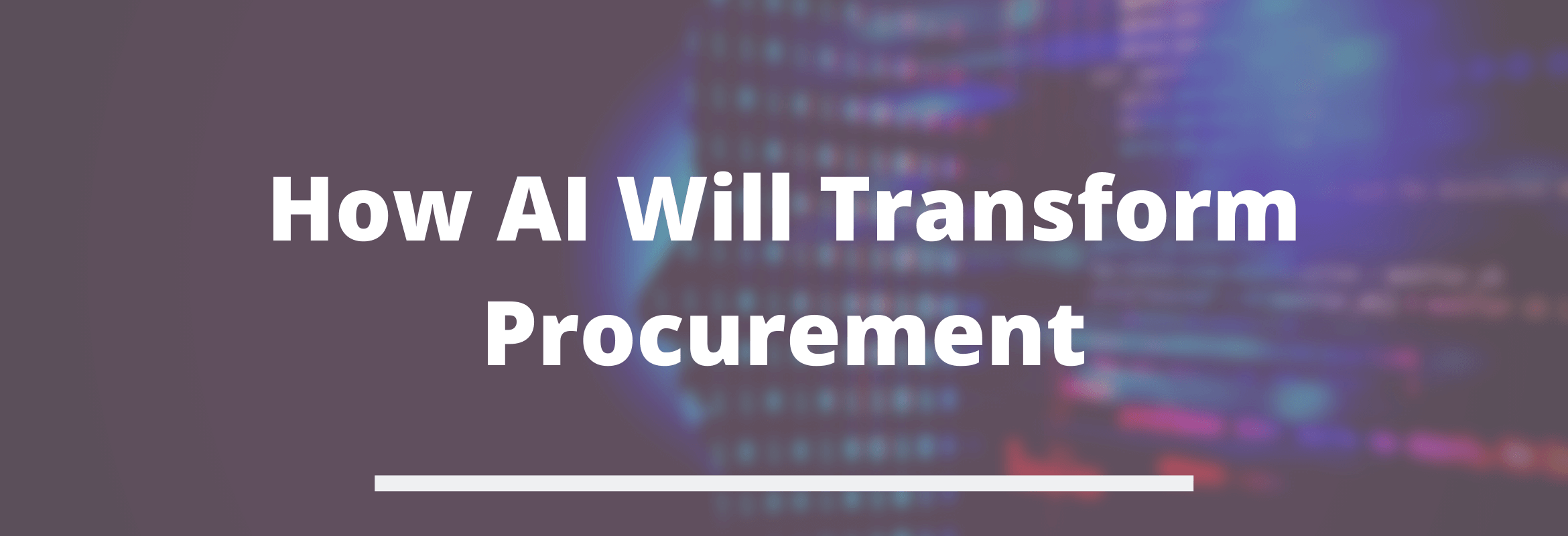 procurement transformation with ai